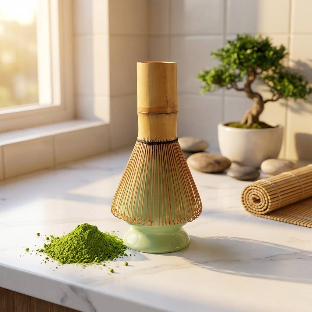 Bamboo Switch Matcha Tea Whisk - Thumbnail 2